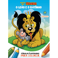 Leão e o ratinho, O - Fábulas ilustradas para colorir