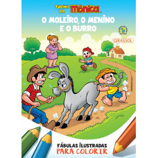 Moleiro, o menino e o burro, O - Fábulas ilustradas para colorir