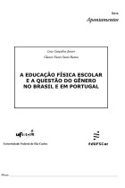 Educação Física escolar e a questão do gênero no Brasil e em Portugal, A