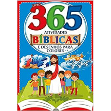 Livro 365 atividades bíblicas e desenhos para colorir <br /><br /> <small>ON LINE EDITORA</small>