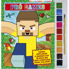 Pró-Games - Livro para pintar com aquarela