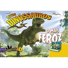 Livro POP-UP dinossauros - O mais feroz