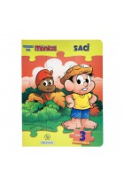 Turma da Mônica Livro Quebra-Cabeças - Saci - Com 3 quebra-cabeças