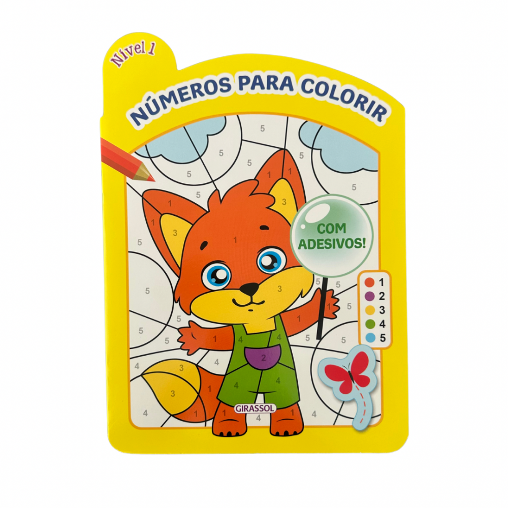 Números Para Colorir - Nível 1 - Com Adesivos! <br /><br /> <small>Caramel Publishing; Agnieszka Niedźwiadek</small>