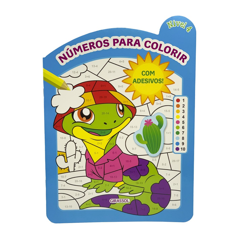Números Para Colorir - Nível 4 - Com Adesivos! <br /><br /> <small>Caramel Publishing; Agnieszka Niedźwiadek</small>