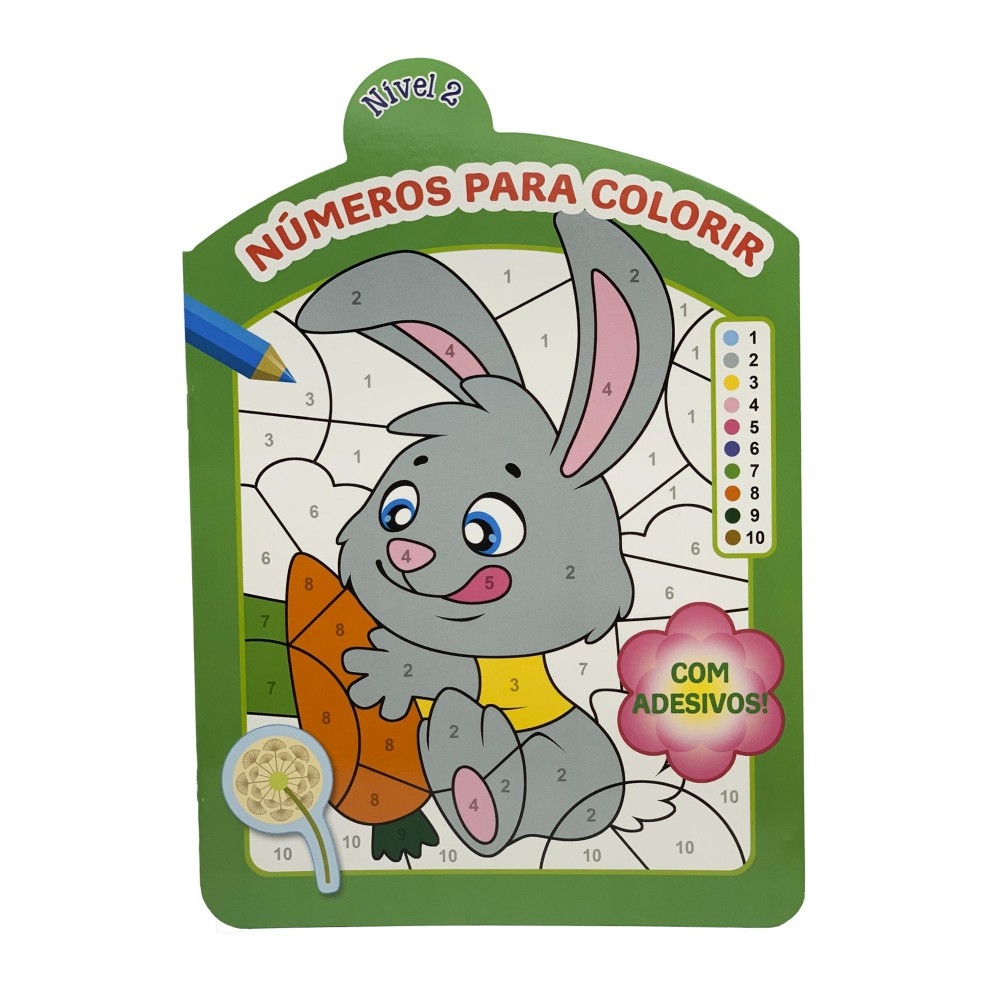 Números Para Colorir - Nível 2 - Com Adesivos! <br /><br /> <small>Caramel Publishing; Agnieszka Niedźwiadek</small>