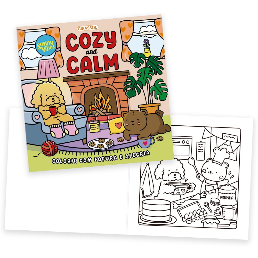 Sunny Vibes: Cozy and Calm - Colorir com Fofura e Alegria - Livro de colorir Sunny Vibes: Cozy and Calm - Colorir com Fofura e Alegria - Livro de colorir