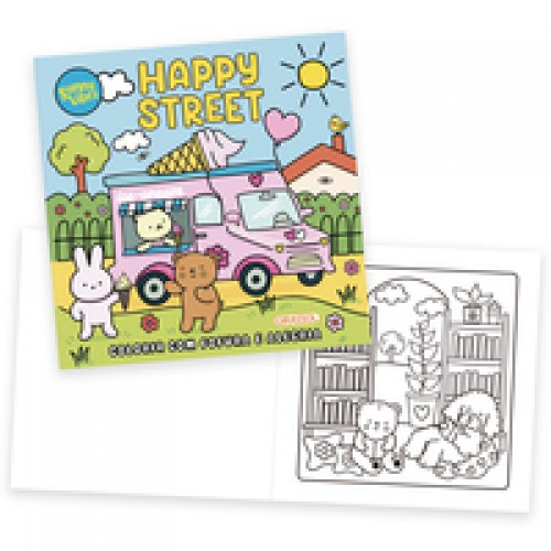 Sunny Vibes: Happy Street - Colorir com Fofura e Alegria - Livro de colorir   <br /><br /> <small>undefined undefined; Sam Jayne; </small>