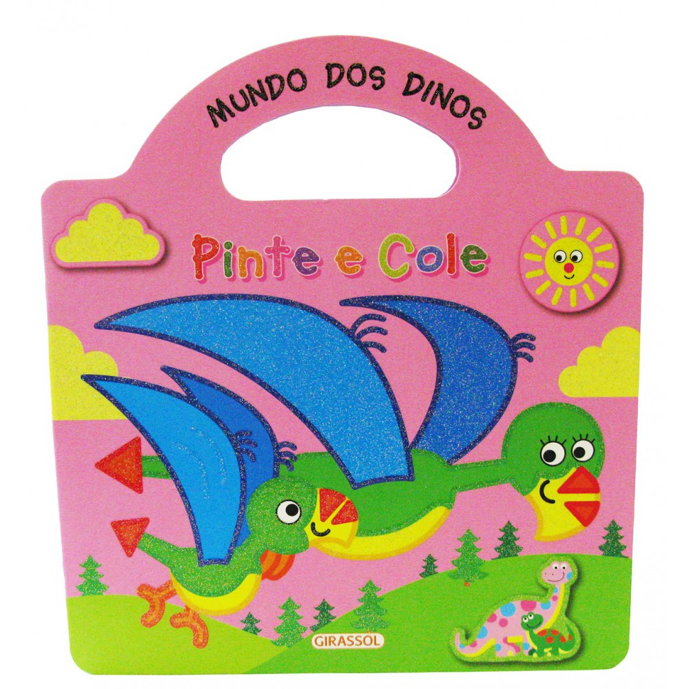Pinte e cole - mundos dos dinos Pinte e cole - mundos dos dinos