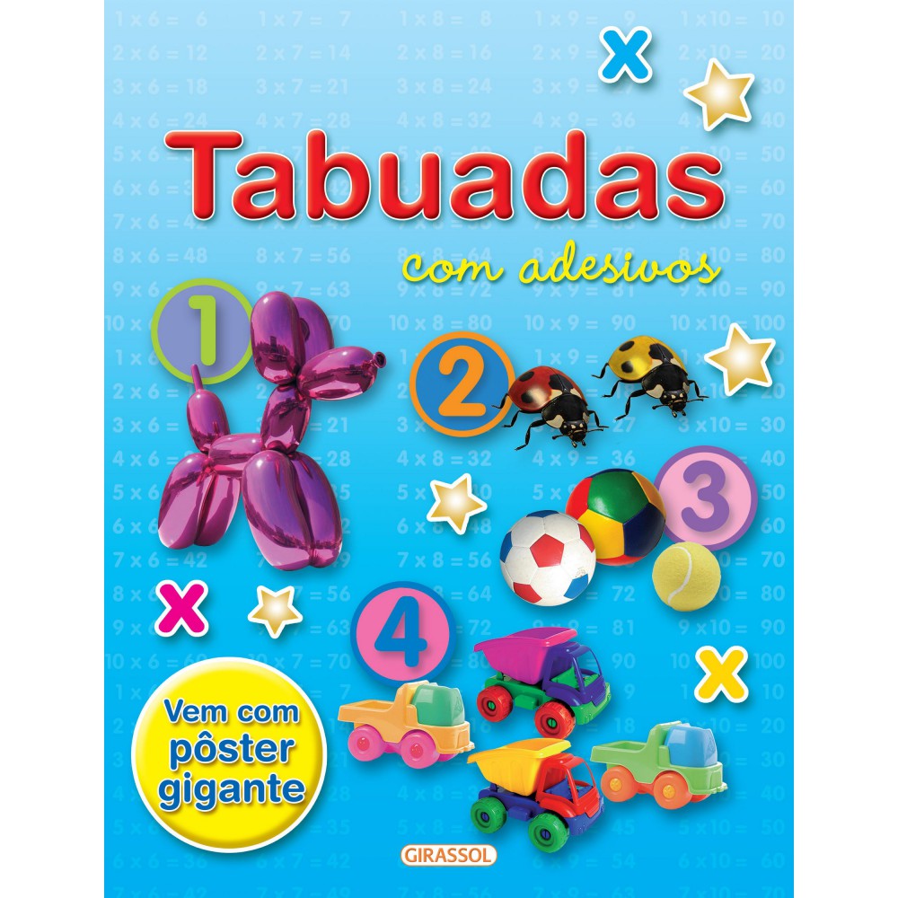Tabuadas com Adesivos (Capa Azul) Tabuadas com Adesivos (Capa Azul)