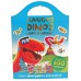 Livro Diversão: Amigos Dinos - 1 kit com 1 livro de colorir de 12 páginas + 2 folhas de adesivos + aviso de porta + 1 pôster