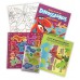 Livro Diversão: Amigos Dinos - 1 kit com 1 livro de colorir de 12 páginas + 2 folhas de adesivos + aviso de porta + 1 pôster