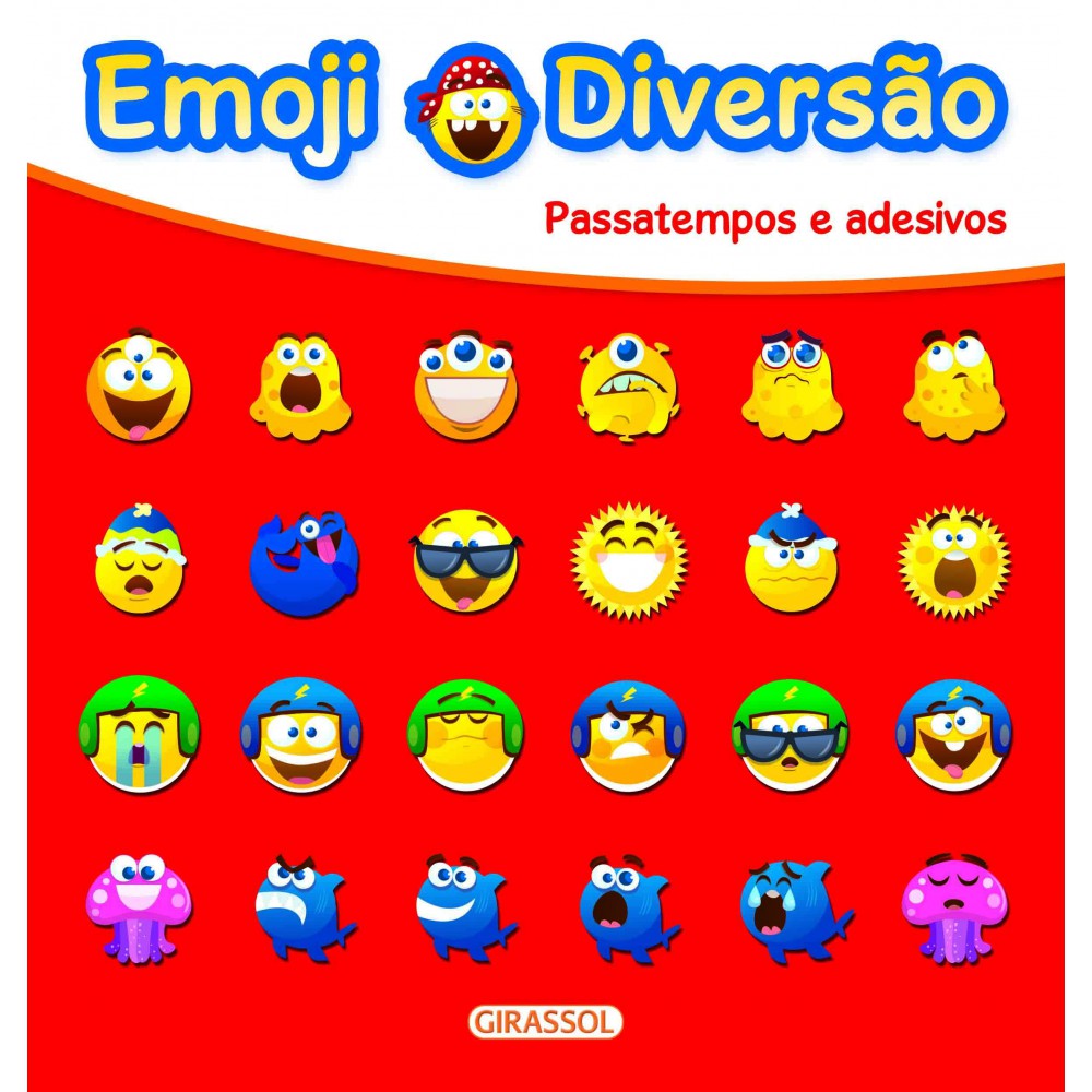 Emoji Diversão Vermelho - Passatempos e Adesivos Emoji Diversão Vermelho - Passatempos e Adesivos