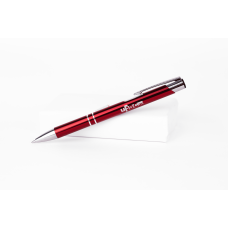 CANETA METAL VERMELHA <br /><br /> <small></small>